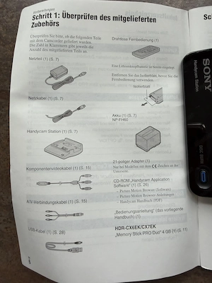 Sony HDR CX6EK Video Kamara Bild 4