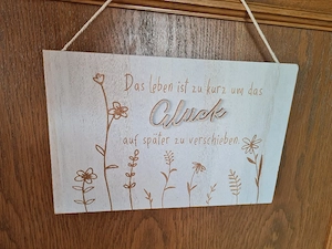 Holzschild 39 x 20 cm