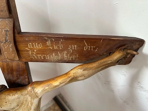 Kruzifix Barock handgeschnitzt Bild 3