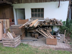 Balken   Brennholz   Altholz