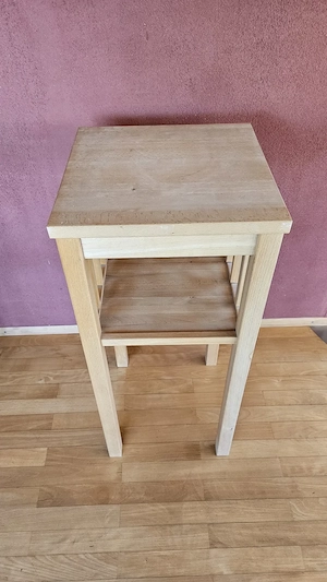 Vollholz-Beistelltisch   Blumenständer   Stehtisch Bild 2