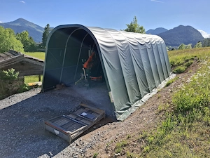 Garagenzelt 9.6m x 5m, Höhe 3.4m  Bild 3