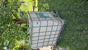 Ibc container regenwassertank 1000 liter mit gartenschlauchanschlusd