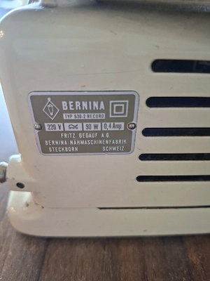 Bernina Nähmaschine  Bild 2
