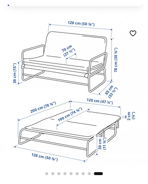 ausziehbare Couch Bild 2