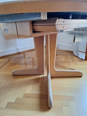Massiver Esstisch ausziehbar -Buche  -Tischlerarbeit Bild 3
