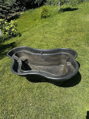 TOP ANGEBOT! Schönes Teichbecken   Gartenteich (220 x 140 cm) aus Kunststoff Bild 3