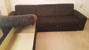 Couch mit Bettfunktion und Stauraum zu verkaufen Bild 3