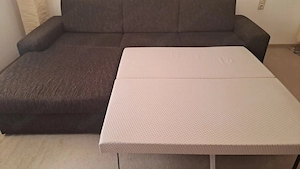 Couch mit Bettfunktion und Stauraum zu verkaufen Bild 2