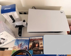 PlayStation 5 Disc Edition Bundle mit Headset, Ladestation & Spielen Bild 4