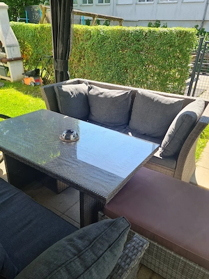 Große Rattan Gartenlounge Komplettset