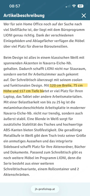 Eckschreibtisch mit Stauraum Bild 4