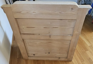 Massive Truhenbank aus Holz mit Stauraum   Bauernbank Bild 4