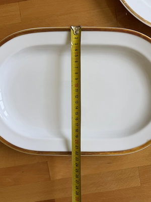 Drei Servierplatten Goldrand Geschirr Bild 5