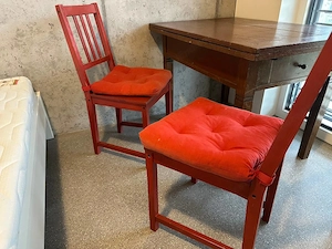 Ikea Stühle (2x Stuhl), Holz, rot - zu verschenken Bild 3