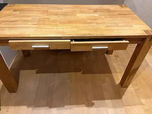 Schreibtisch Massivholz Wildeiche 140 cm Bild 5
