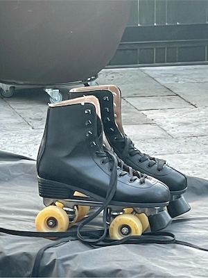 Rollschuhe 39 Leder schwarz Bild 4