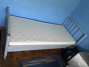 Bettgestell Einzelbett Metall Bild 2