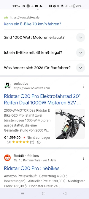 E Bike ( Elektrofahrrad ) auch selbstfahrend Bild 5