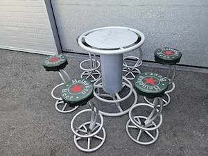 Barhocker Stehtisch Heineken Bild 4