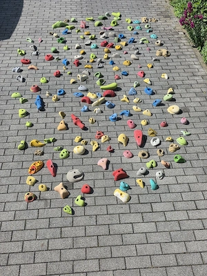 Verschiede Klettergriffe 