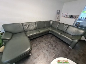 Hochwertige Echtleder-Couch (U-Form) Bild 3
