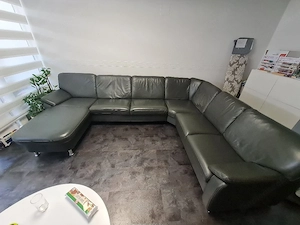 Hochwertige Echtleder-Couch (U-Form) Bild 2