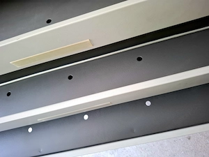 Hochwärtiger Architekten Planschrank der Firma Wertheim aus Metall | Atelier-, Werkstatt-Schrank Bild 5