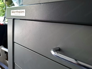 Hochwärtiger Architekten Planschrank der Firma Wertheim aus Metall | Atelier-, Werkstatt-Schrank Bild 8