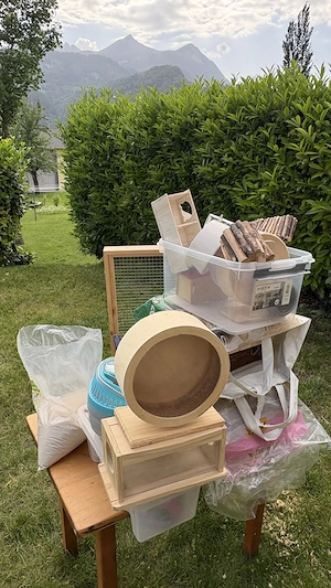 Hamstergehege inkl Zubehör Bild 2