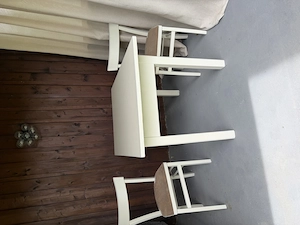 Set - Tisch mit Lade & 2 Stühle RetroStyle