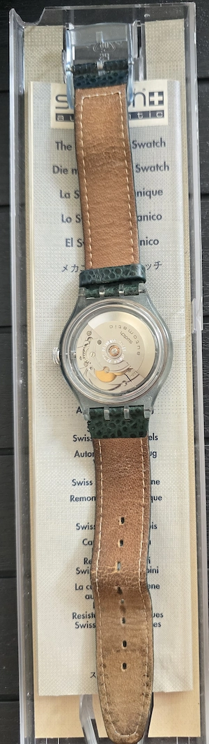 Vintage Swatch Automatic SAN104 1993 - Original Box & Papers Bild 3