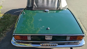 Triumph Spitfire Mk IV, Bj. 1972   British Racing Green, rostfrei, frisch vorgeführt Bild 4