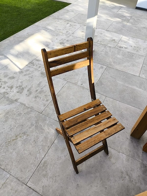 Teak Essgruppe mit Gartentisch samt 2 Teak Sessel, 2 Akazien Stühle und eine Teak Sitzbank inklusiv  Bild 2