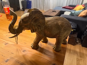 Deko Elefant gold Bild 3