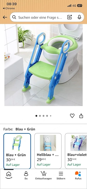 Toilettensitz Kinder mit Trepp, Faltbar  Bild 2