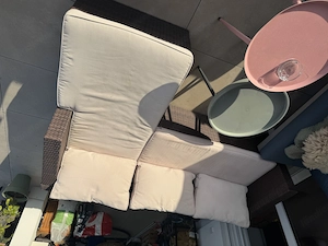 Zu verschenken: Rattan Lounge Bild 2