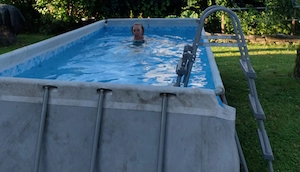 Swimmingpool  2x4m mit Stiege und Pumpe 