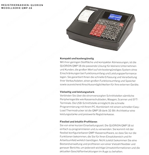 Quorion Registrierkasse QMP 18 Bild 3