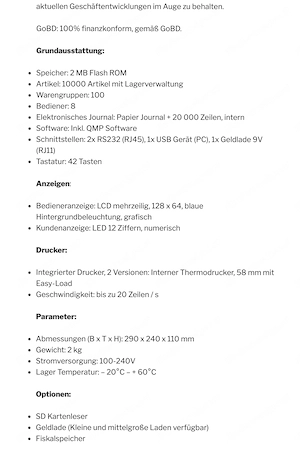 Quorion Registrierkasse QMP 18 Bild 4