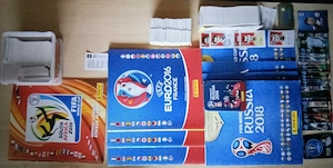 Großes Panini Fußball Sammelpaket, WM & EM Alben, auch Leeralben, Sticker (2010-2018) Bild 2