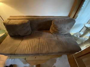 braunes Sofa- couch Bild 2