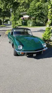 Triumph Spitfire Mk IV, Bj. 1972   British Racing Green, rostfrei, frisch vorgeführt Bild 3