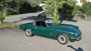 Triumph Spitfire Mk IV, Bj. 1972   British Racing Green, rostfrei, frisch vorgeführt