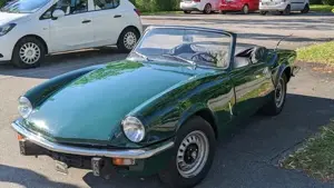 Triumph Spitfire Mk IV, Bj. 1972   British Racing Green, rostfrei, frisch vorgeführt Bild 8