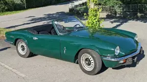 Triumph Spitfire Mk IV, Bj. 1972   British Racing Green, rostfrei, frisch vorgeführt Bild 2