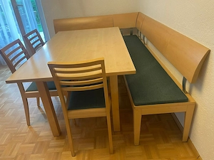 Esszimmer-Set   Tisch, Eckbank und Sessel komplett