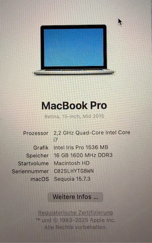 Apple Macbook Pro Retina Laptop Bild 5