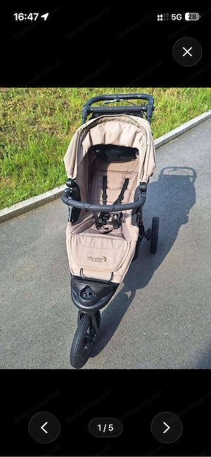 Kinderwagen mit Bremse, geländegängig Bild 5