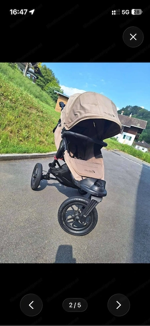 Kinderwagen mit Bremse, geländegängig Bild 4